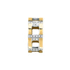 Anello TRUSSARDI donna T-Logo dorato / cristalli bianchi