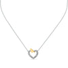 Collana TRUSSARDI donna T-Logo cuore con cristalli