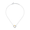 Collana TRUSSARDI donna T-Logo cuore con cristalli