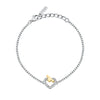 Bracciale TRUSSARDI donna T-Logo cuore con cristalli