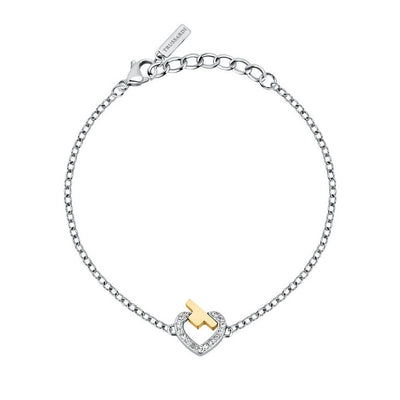 Bracciale TRUSSARDI donna T-Logo cuore con cristalli