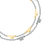 Bracciale TRUSSARDI donna T-Logo Doppia catena acciaio