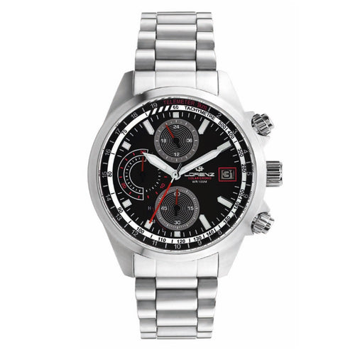 Orologio LORENZ uomo Solar E-Powered nero / rosso