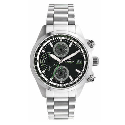 Orologio LORENZ uomo Solar E-Powered nero / verde