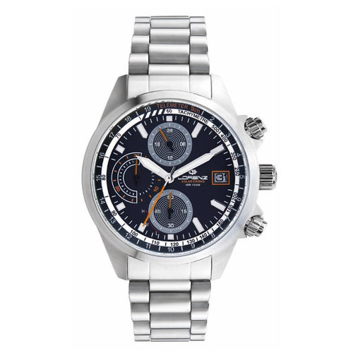 Orologio LORENZ uomo Solar E-Powered blu / arancio
