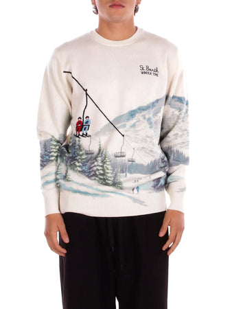 Saint Barth Maglie Panna da uomo