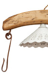 Biscottini Biscottini Giogo Lampadario Legno Tiglio Naturale 161x30x41 Stile Country Made