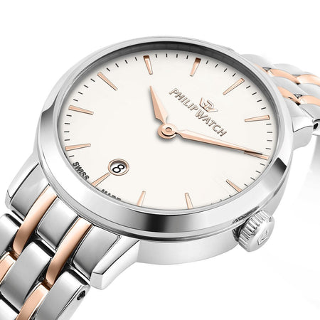 Orologio PHILIP WATCH donna Audrey data bicolore / bianco
