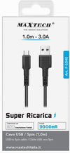 Cavo Usb A Micro Usb 1mt 3 A Super Ricarica Trasferimento Dati Smartphone F-s040