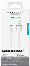 Cavo Usb A Micro Usb 1mt 3 A Super Ricarica Trasferimento Dati Smartphone F-s040