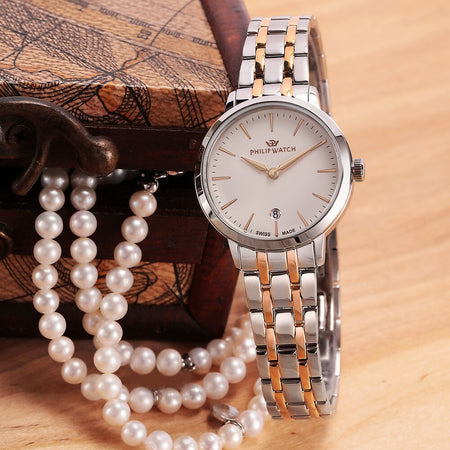 Orologio PHILIP WATCH donna Audrey data bicolore / bianco