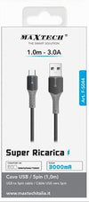 Cavo Usb A Micro Usb Super Ricarica 1 Mt 3a Dati Per Smartphone Tablet F-s044