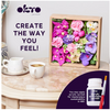 OKTO- Sensory Art Wood&Craft Flowers Romance- Fiori fai da te 21 x 21 cm