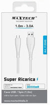 Cavo Usb A Micro Usb 1 Metro Super Ricarica Dati 3a Per Tablet Smartphone F-s048