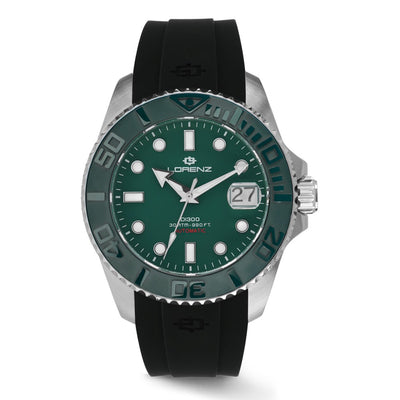 Lorenz DI300 – Orologio Uomo Automatico Gomma Verde (30258CC)