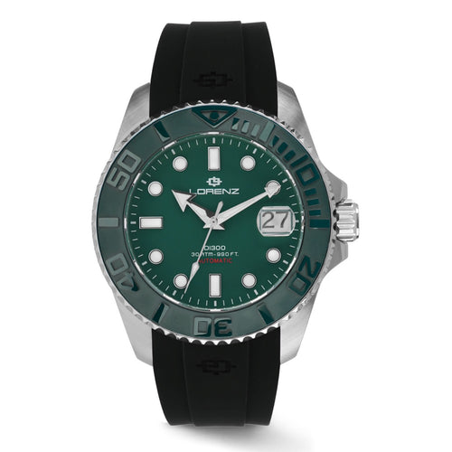 Lorenz DI300 – Orologio Uomo Automatico Gomma Verde (30258CC)