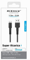 Cavo Usb/micro Usb 1.5mt 3 A Super Ricarica Trasferimento Dati Smartphone F-s041