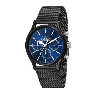 Orologio SECTOR uomo 660 multi funzione acciaio nero / blu
