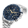 Orologio MASERATI uomo Traguardo crono acciaio / blu Limited