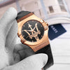 Orologio MASERATI uomo Potenza data nero / oro rosa Limited
