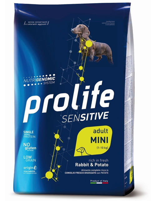Prolife Sensitive mangime secco Cani Adulti Mini coniglio e patate 2 kg