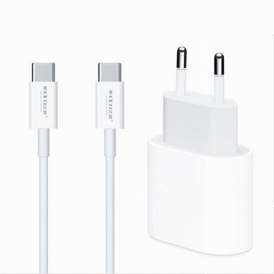 Kit Caricabatteria Caricatore Cavo 1 Mt Type-c Pd 20 Watt 3a Smartphone Ca-s053