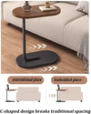 Tavolino A Forma Di C Per Divano Soggiorno Camera Letto Moderno Portatile Tavolo