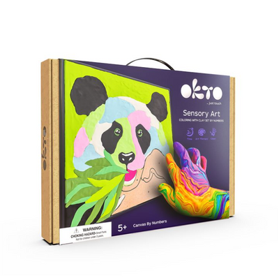 Okto – Sensory Art Colora con i Numeri 30 x 30 cm Panda