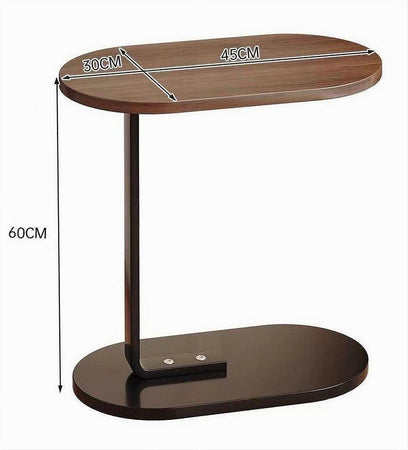Tavolino A Forma Di C Per Divano Soggiorno Camera Letto Moderno Portatile Tavolo