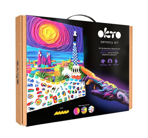 Okto – Sensory Art Set 3D creativo pasta per di Disegnare Parco Guell a Barcellona" 30 x 40 cm