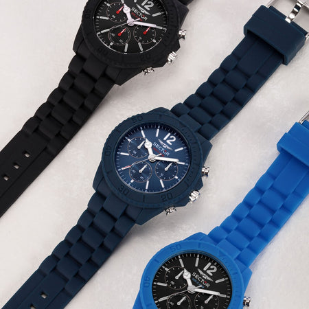 Orologio SECTOR uomo Diver multi funzione gomma blu