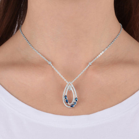 Collana MORELLATO donna Tesori argento 925 / pietre blu