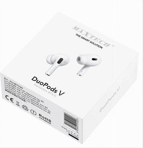 Auricolari Bluetooth5.0 Duopods V Cuffie Smarphone Con Cover Power Bank Au-bt020