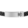 Bracciale MORELLATO uomo Moody pelle nero / acciaio