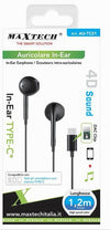 Auricolare In-ear Cuffie 1.2mt Connettore Type-c Dac Chip Per Smartphone Au-tc01