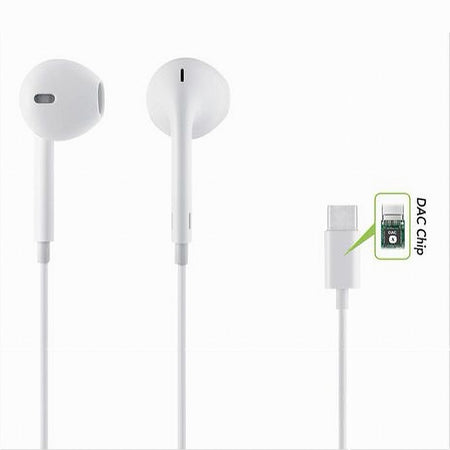 Auricolare In-ear Cuffie 1.2mt Connettore Type-c Dac Chip Per Smartphone Au-tc01