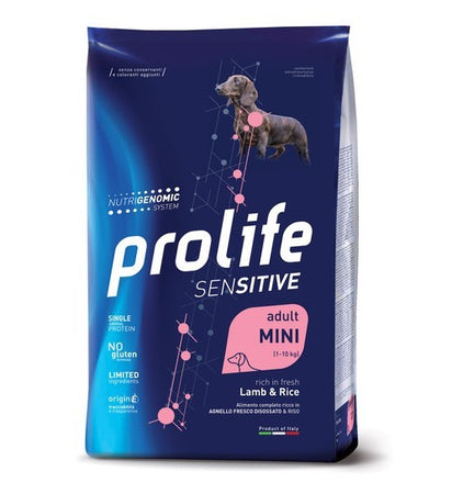 Prolife Sensitive mangime secco Cani Adulti Mini agnello e riso 2 kg