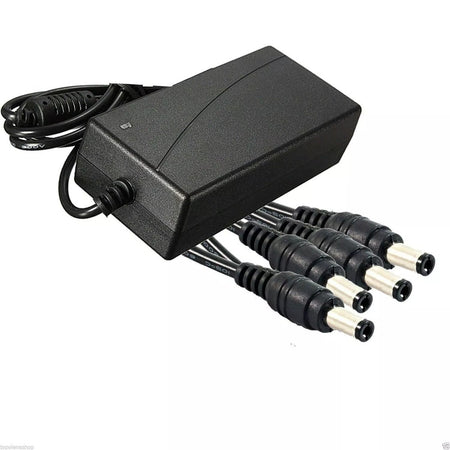 Alimentatore Stabilizzato Trasformatore 12v 10 A 4 Uscite Telecamere Dvr Strisce