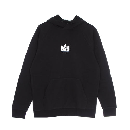 Adidas Felpa Cappuccio Uomo Loungewear 3d Trefoil Hoodie Black da uomo