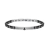 Bracciale SECTOR uomo Ceramic nero / ancora