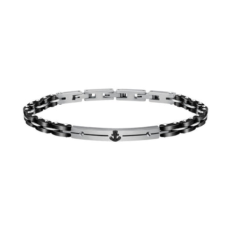 Bracciale SECTOR uomo Ceramic nero / ancora
