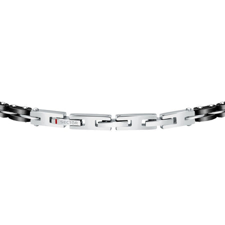 Bracciale SECTOR uomo Ceramic nero / ancora
