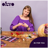 OKTO- Sensory Art Wood&Craft Flowers Freedom- Fiori fai da te 21 x 21 cm