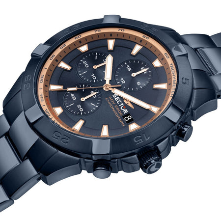 Orologio SECTOR uomo ADV 2500 cronografo acciaio blu