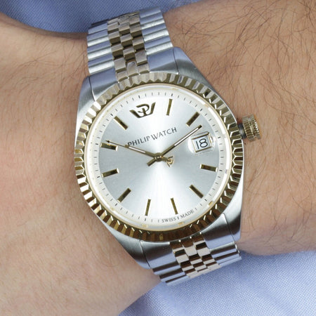Orologio PHILIP WATCH uomo Caribe datario bicolore / argento