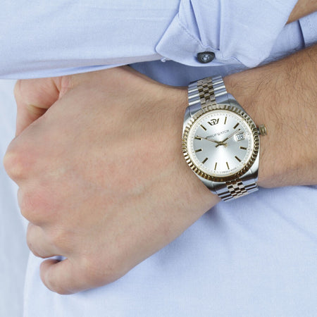 Orologio PHILIP WATCH uomo Caribe datario bicolore / argento
