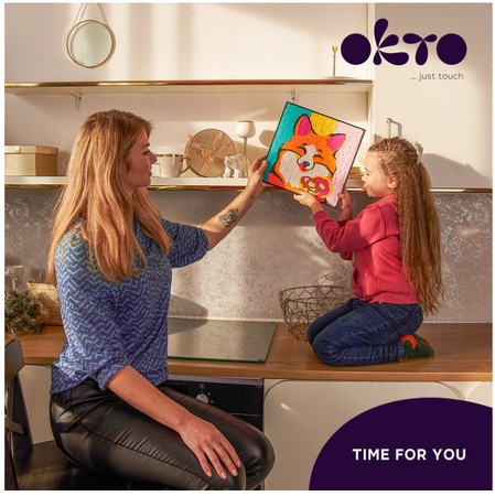 Okto - Sensory Art -Pasta per disegnare con i numeri cm 29x29 Volpe