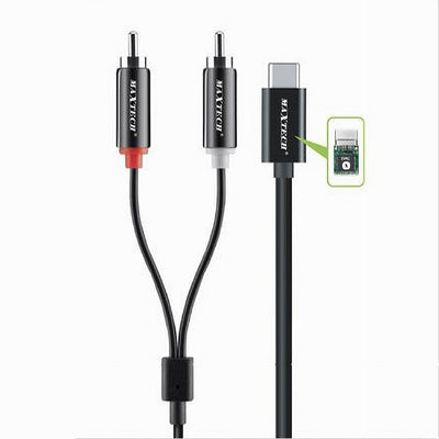 Cavo Type-c A 2xrca Da 150 Cm Sdoppiatore A Y Stereo 4d Sound Dac Chip Rca-tc01