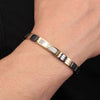 Bracciale MASERATI uomo Logo Ceramic nero / oro