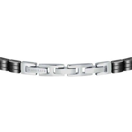 Bracciale MASERATI uomo Logo Ceramic nero / oro